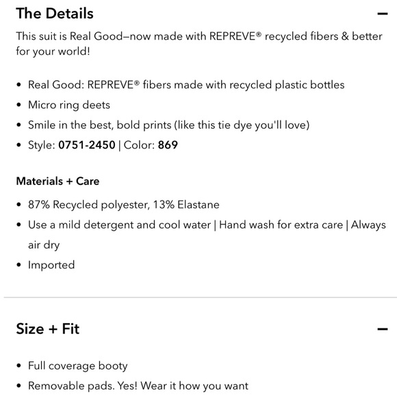 NEW Aerie one shoulder one piece tie dye swimsuit - Picture 10 of 11